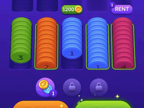 Coin sorting game gameplay